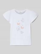 Regular fit T-shirt van puur katoen