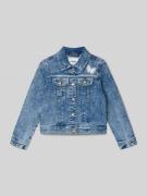 Regular fit jeansjack van een mix van katoen en lyocell