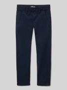 Slim fit chino van katoenmix, model 'BRAD'