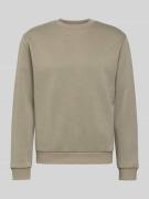 Sweatshirt met ribboorden, model 'BRADLEY'