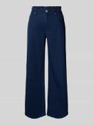Wide leg jeans met ruches