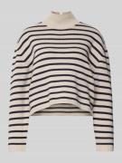 Regular fit pullover met turtleneck van katoenmix