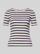 Slim fit T-shirt van katoenmix