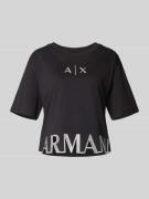 T-shirt met labeldetail