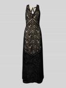 Maxi-jurk met kant, model 'CHRISTEL'