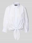 Regular fit overhemdblouse met knoopdetail, model 'MOCHELL'