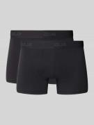 Boxershort met elastische logo in band in een set van 2 stuks