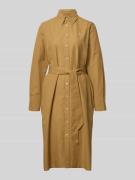 Overhemdjurk van een mix van katoen en linnen