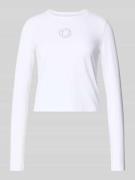 Slim fit shirt met lange mouwen van katoenmix, model 'Daliriee_B'