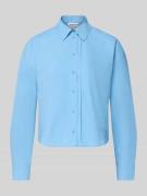 Regular fit overhemdblouse met verlengde achterkant