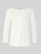 Regular fit shirt met 3/4-mouwen van puur katoen