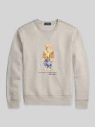Regular fit sweatshirt van katoenmix met ijsbeer