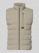 Regular fit gilet in doorgestikte look, model 'Foundation'