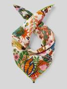 Zijden sjaal met gebloemde motiefprint, model 'Nicki'