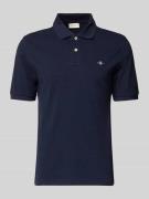 Slim fit poloshirt met logostitching
