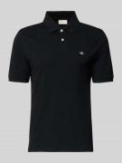Slim fit poloshirt met logostitching