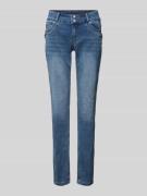 Slim fit jeans met viscose in 5-pocketmodel