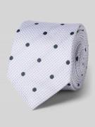 Stropdas van pure zijde met logopatch (6,5 cm)