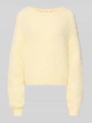 Gebreide pullover met ribboorden, model 'NIBY'