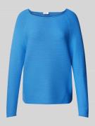 Regular fit gebreide pullover van katoenmix met raglanmouwen