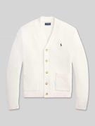 Regular fit gebreid jack van puur katoen