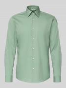 Slim fit zakelijk overhemd van katoenmix, model 'H-HANK-KENT'