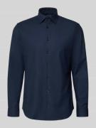 Regular fit zakelijk overhemd met kentkraag