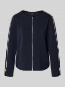 Regular fit sweatshirt met contrastnaden