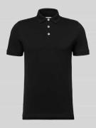 Slim fit poloshirt met viscose, model 'Paulos'