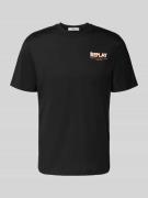 Regular fit T-shirt met logostitching