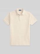 Slim fit poloshirt van katoenmix