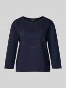 Relaxed fit sweatshirt met viscose, model 'Emblem'
