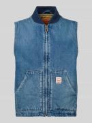 Regular fit gilet in denimlook, model 'Sansome'