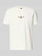 Regular fit T-shirt van puur katoen, model 'SIGN BLOCK'