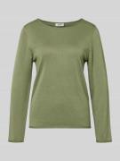 Regular fit gebreide pullover van een mix van katoen en viscose