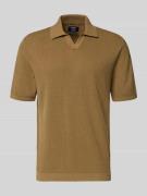 Regular fit poloshirt met ribboorden