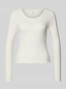 Slim fit shirt met lange mouwen van biologische katoenmix, model 'TENN...