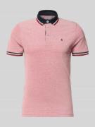 Slim fit poloshirt met viscose, model 'Paulos'