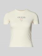 T-shirt met logo en ronde hals