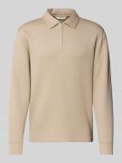 Regular fit poloshirt van viscosemix, model 'EMANUEL'