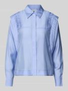 Regular fit blouse met blinde knoopsluiting, model 'MOLLY'