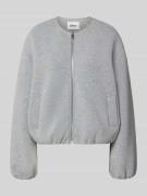 Regular fit sweatjack met viscose, model 'ELLIE'