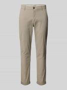 Straight fit stoffen broek van katoenmix, model 'MARCO FURY'