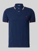 Slim fit poloshirt van puur katoen