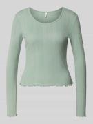 Slim fit shirt met lange mouwen van biologische katoenmix, model 'TENN...