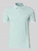 Slim fit poloshirt van katoenmix