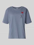 T-shirt met motiefprint en ronde hals