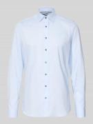 Body fit zakelijk overhemd met kentkraag