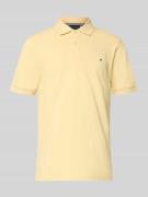 Regular fit poloshirt met stitching
