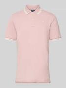 Slim fit poloshirt met logostitching, model 'Dunda'